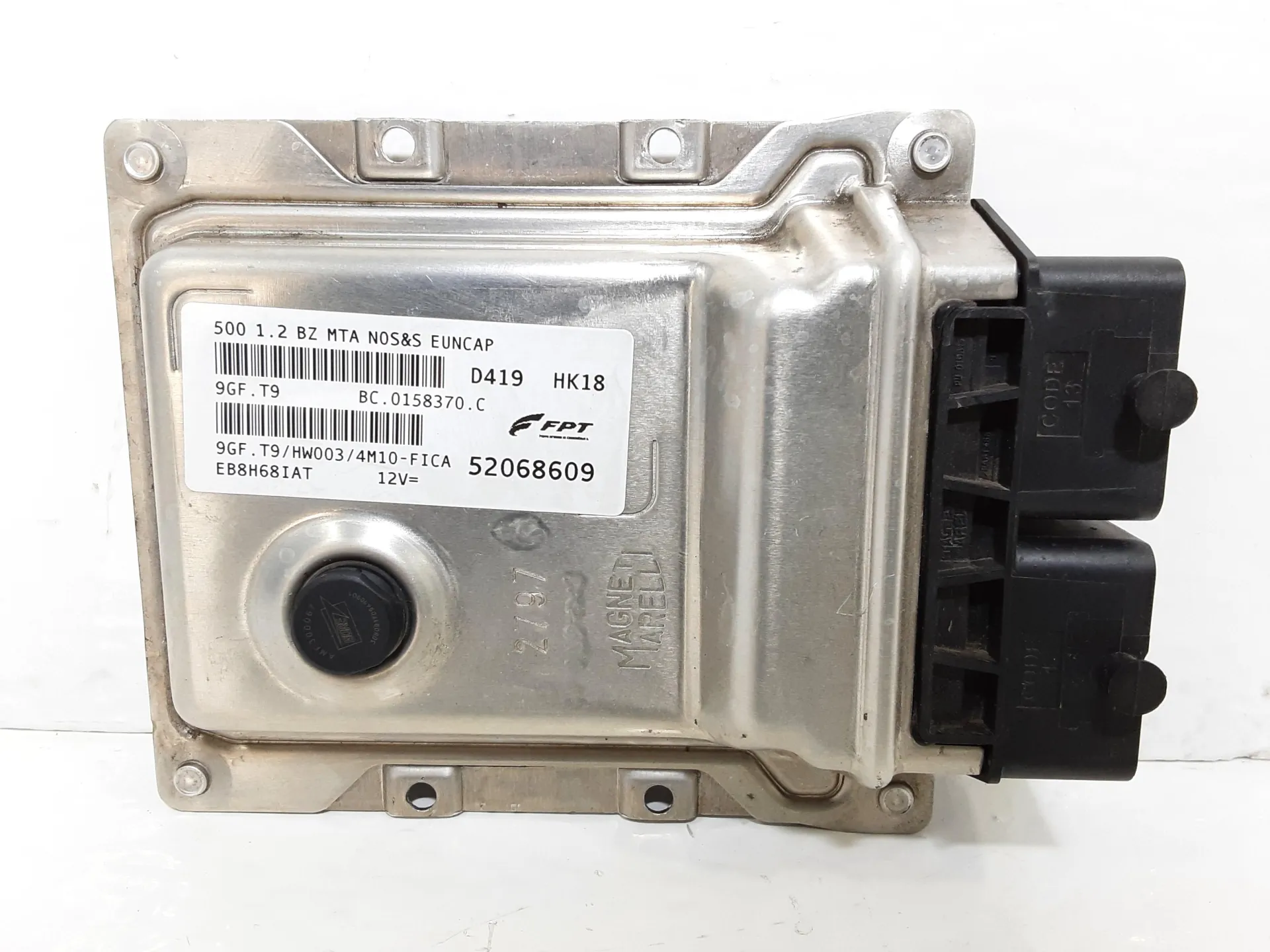 CENTRALINA MOTORE con codice 52068609 da FIAT 500 Serie Benzina 1200 (15>)