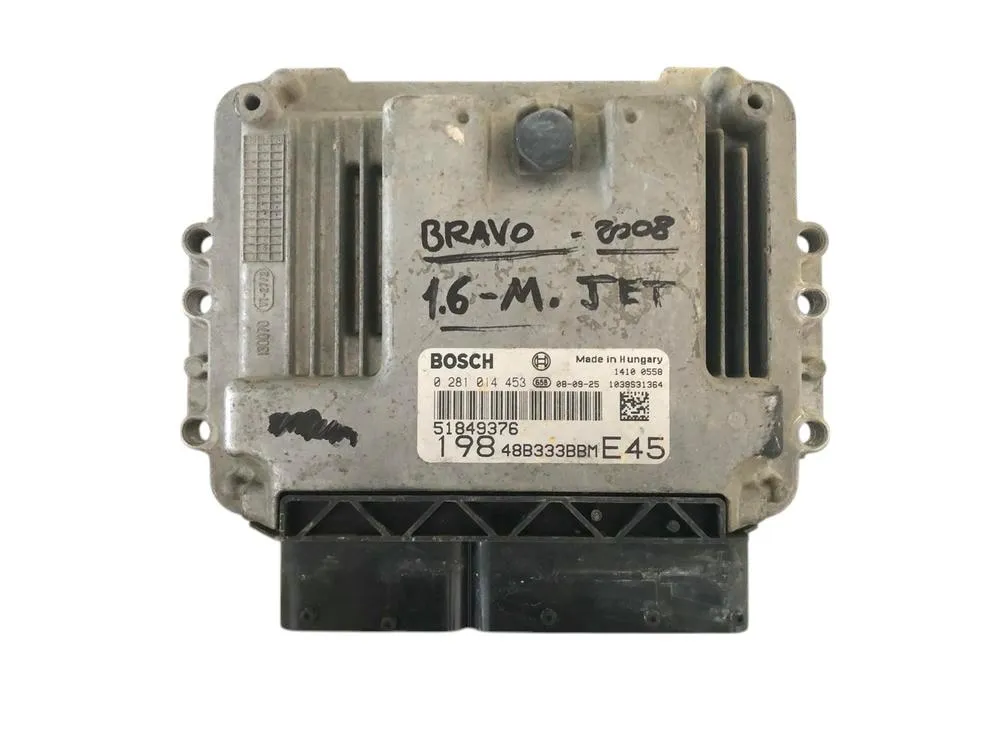 CENTRALINA MOTORE FIAT Bravo 2° Serie 51849376 / 0281014453 198 A2.000 Diesel 1600 (07>10)