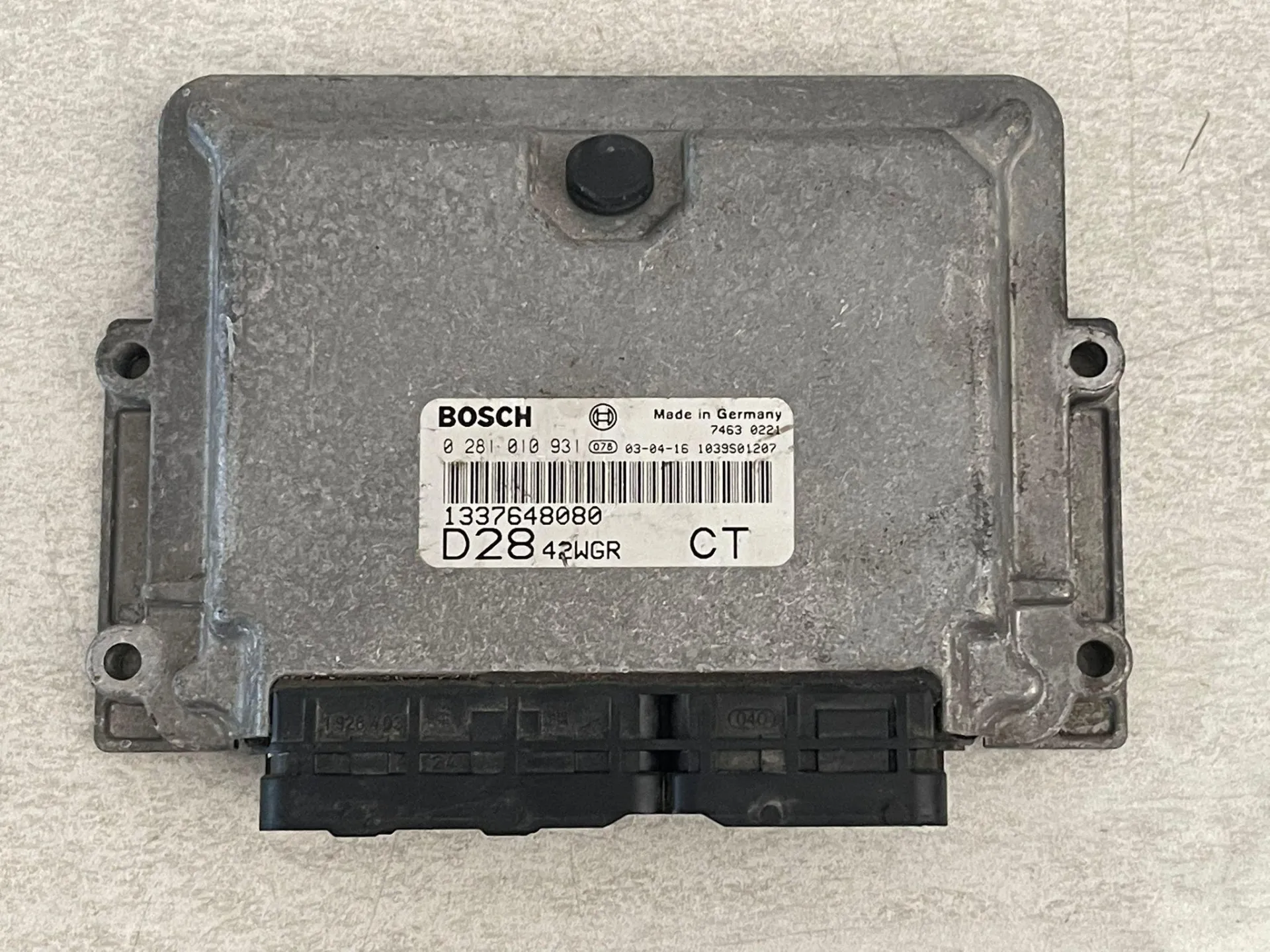 CENTRALINA MOTORE con codice 1337648080 da FIAT Ducato 4° Serie Diesel 2800 (02>06)