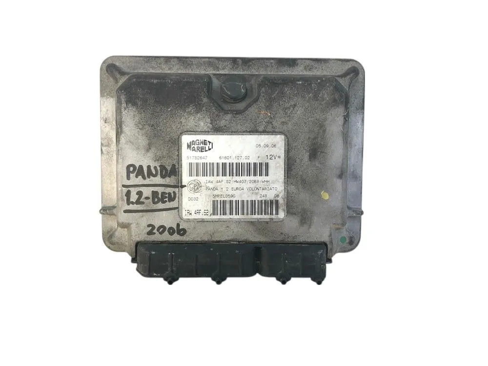 CENTRALINA MOTORE FIAT Panda 2° Serie IAW4AFM9-HW204-190227H 55187372 188 A4.000 Benzina 1200 (03>10)