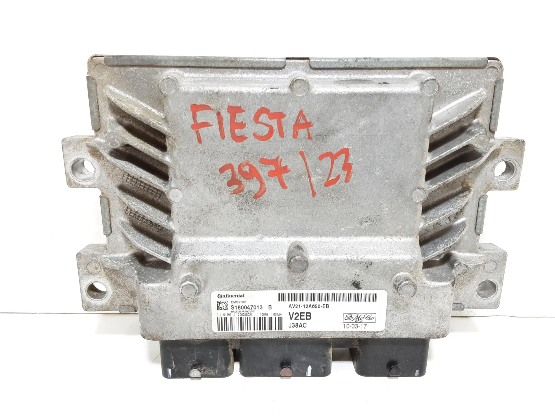CENTRALINA MOTORE con codice AV2112A650EB da FORD Fiesta 6° Serie RTJA, con codice motore RTJB/RTJA, RTJB, RTJD, SPJA, SPJC, SPJE, RTJD, SPJA, SPJC, SPJE Bifuel/Gas 1400 (08>17)