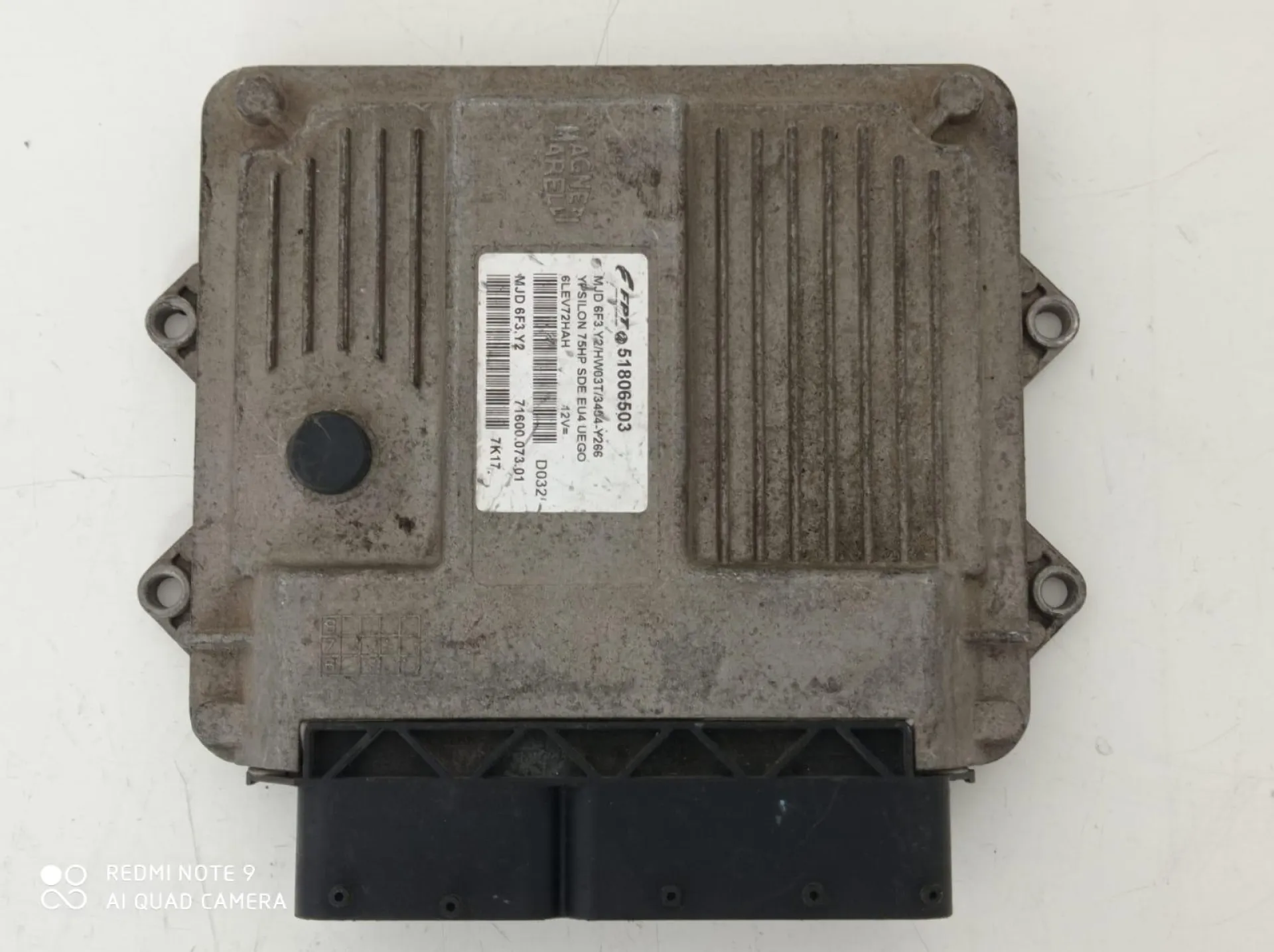 CENTRALINA MOTORE con codice 51806503 da LANCIA Ypsilon 2° Serie con codice motore 843A2000/843A2000 Diesel 1300 (06>10)