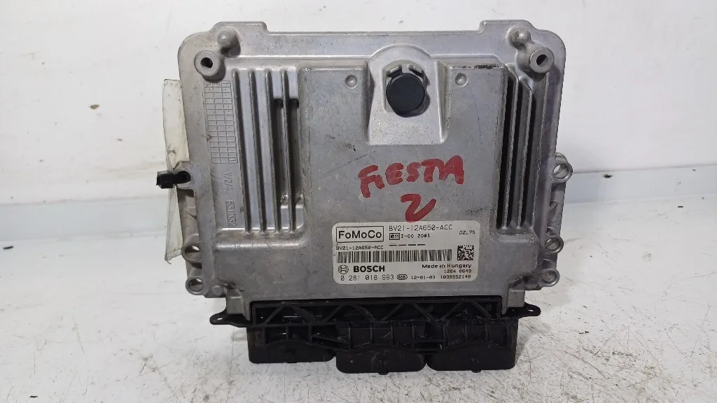 CENTRALINA MOTORE FORD Fiesta 6° Serie 0281018993//BV21-12A650-ACC KVJA diesel 1399 (08>17)