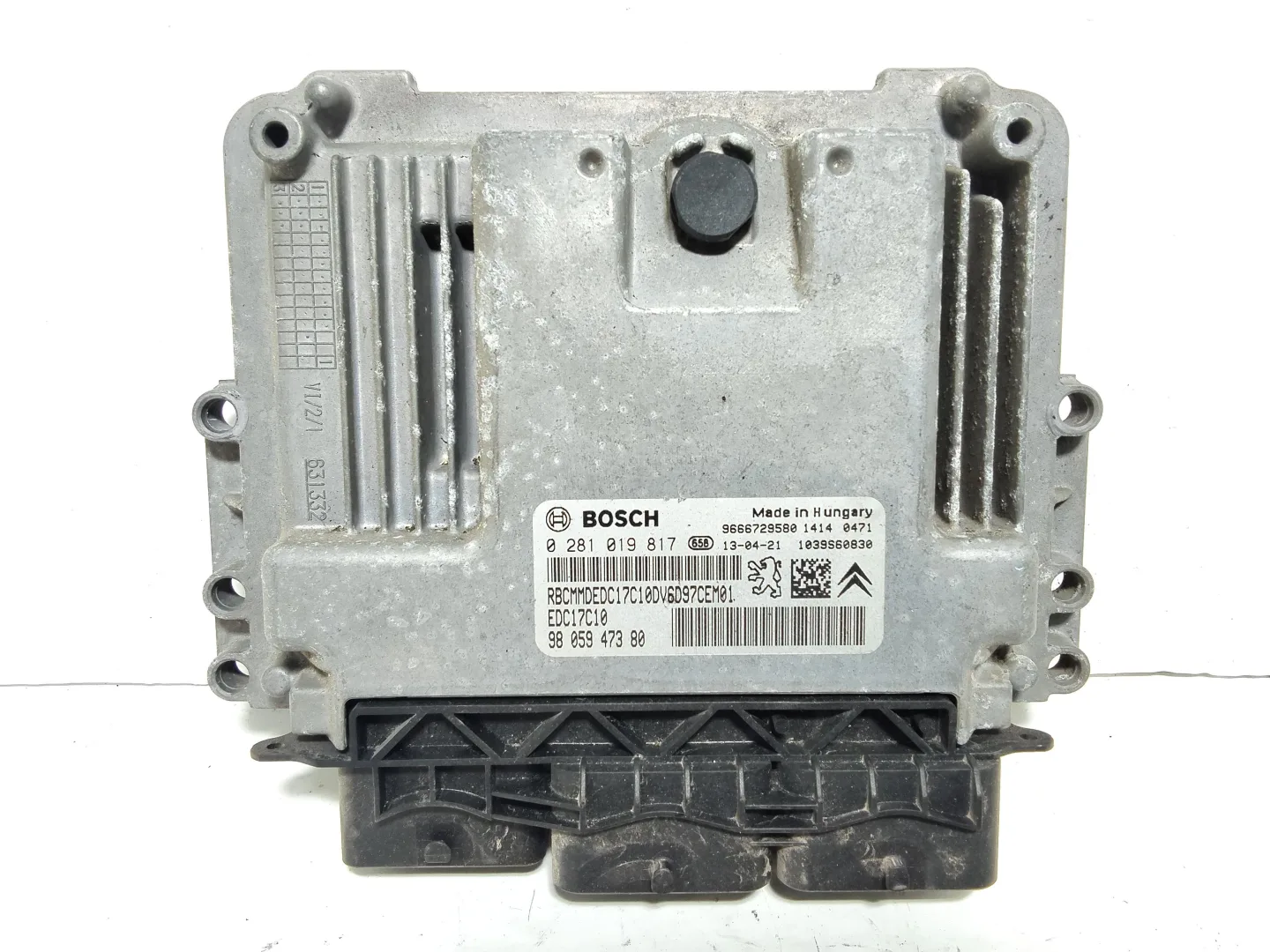 CENTRALINA MOTORE con codice 0281019817 da PEUGEOT 208 Serie con codice motore 9H06 Diesel 1600 (12>19)