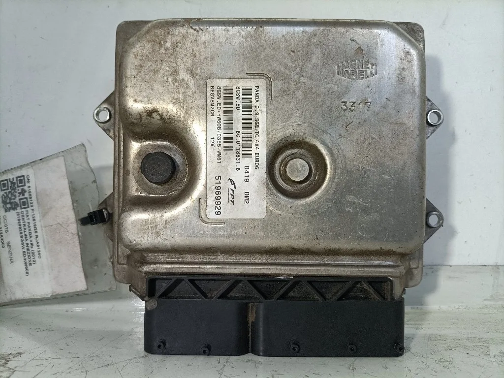 CENTRALINA MOTORE FIAT Panda 3° Serie 51969929/8GSW.ED/HW608 312A2000 benzina 875 (12>)