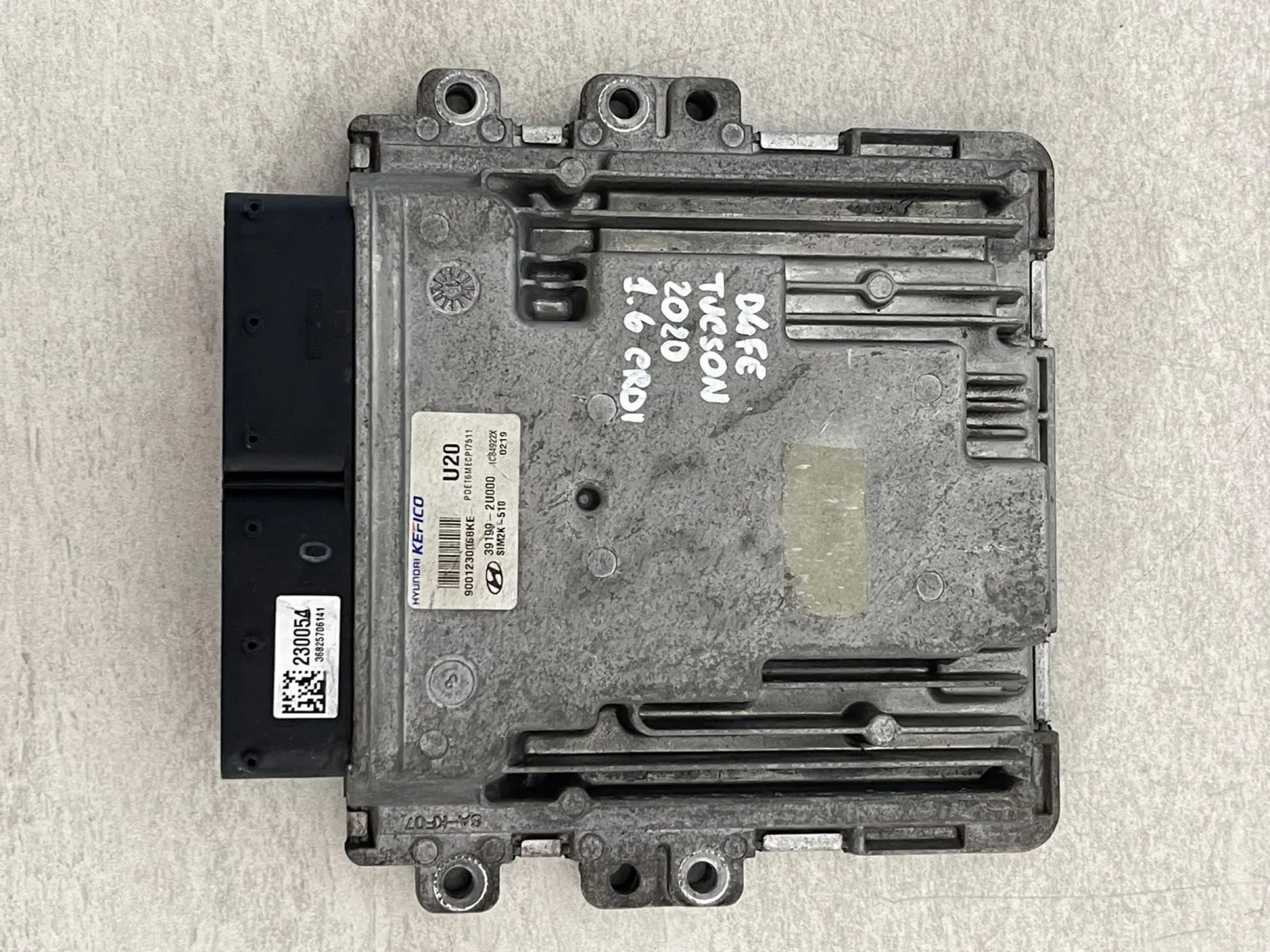 CENTRALINA MOTORE con codice 39199-2U000 da 391002U560 HYUNDAI Tucson serie con codice motore D4FE Diesel 1600