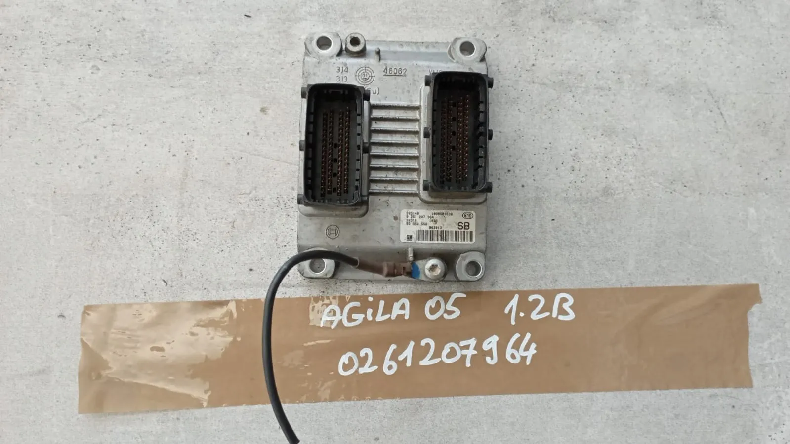 Centralina motore Opel Agila 1.2 B del 2005 CODICE RICAMBIO : 0261207964