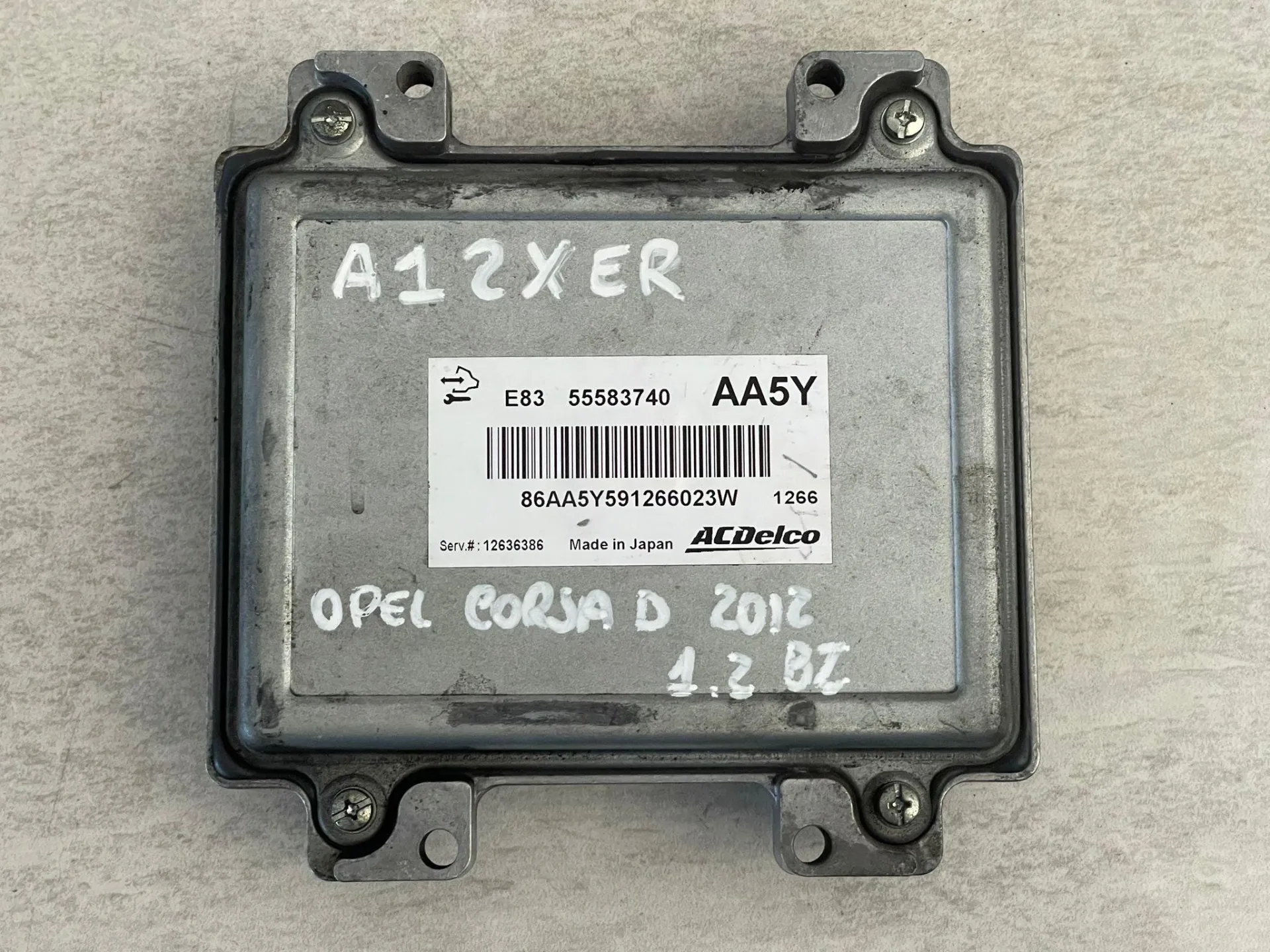 CENTRALINA MOTORE con codice 55583740 da OPEL Corsa D 5P 2° Serie Benzina 1200 (11>)