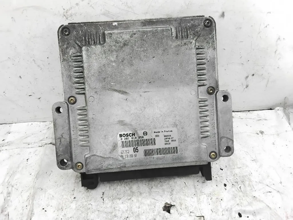 CENTRALINA MOTORE con codice 0281010250 9637089980 da PEUGEOT 206 1° Serie RHY diesel 1997 (98>03)