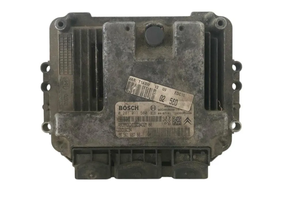 CENTRALINA MOTORE PEUGEOT 206 2° Serie 965616978 / EDC16C34 / 0281011560 8HX (DV4TD), 8HZ (DV4TD) Diesel 1400 (03>09)