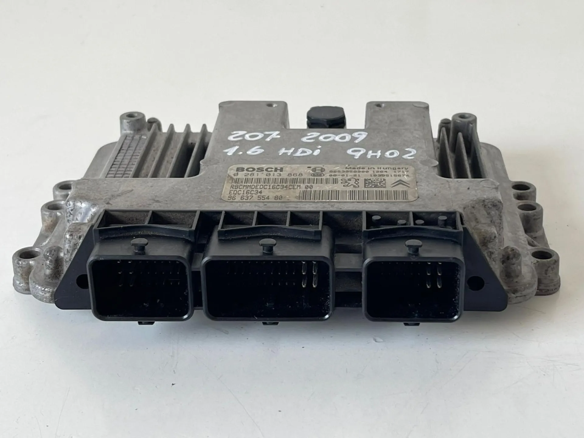 CENTRALINA MOTORE con codice 0281013868 da PEUGEOT 207 2° Serie Diesel 1600 (09>)