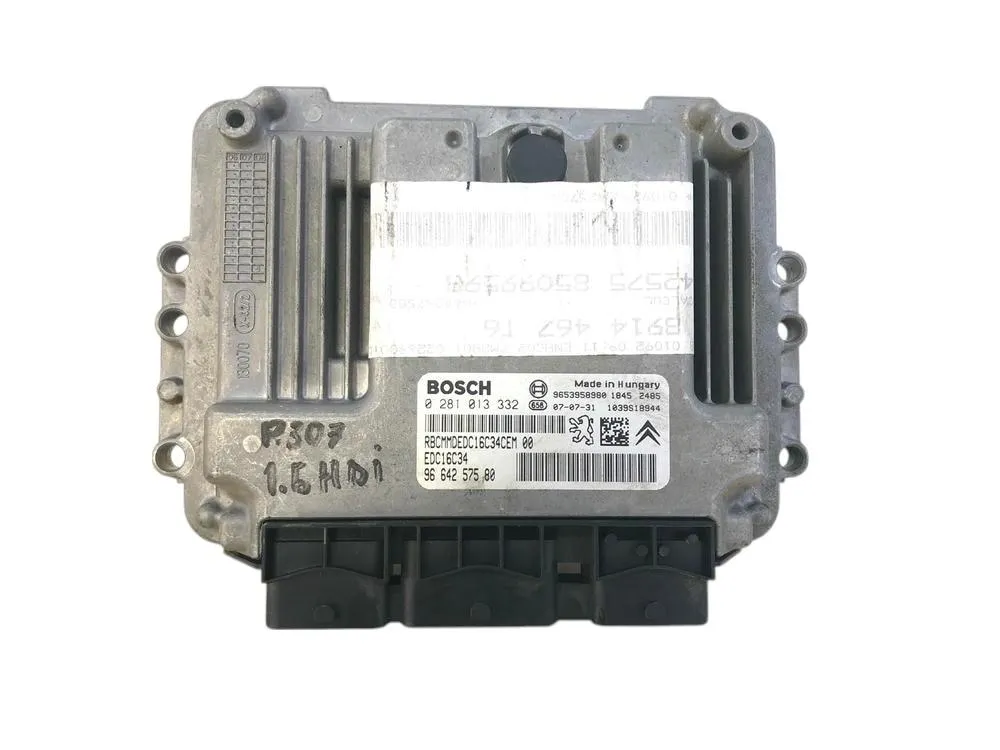 CENTRALINA MOTORE PEUGEOT 307 Berlina 2° Serie 9664257580-0281013332 Diesel 1600 (05>)