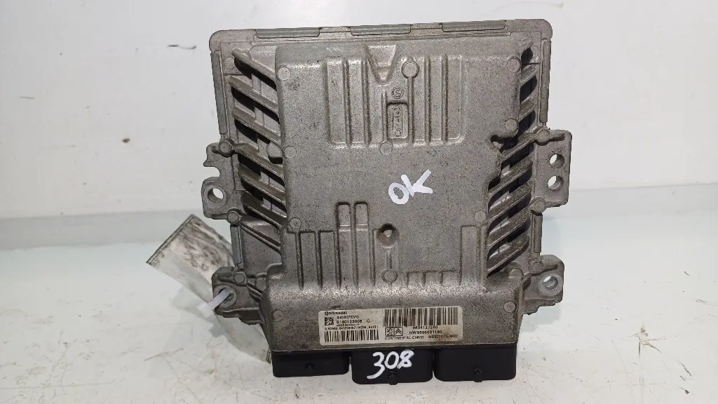 CENTRALINA MOTORE PEUGEOT 308 2° Serie 9804127280/SID807EVO DV6C-9HC-9H05 diesel 1560 (13>)