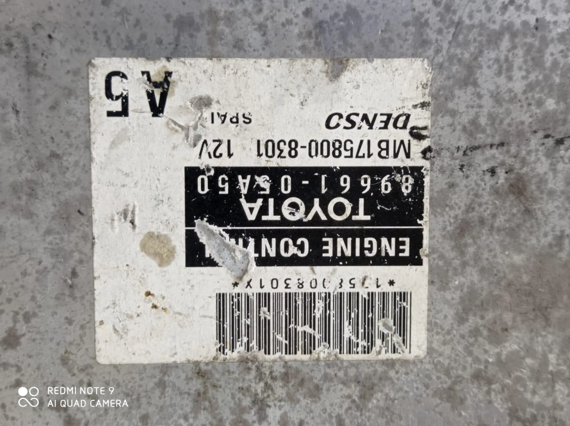 CENTRALINA MOTORE con codice 89661-05A50 da TOYOTA Avensis Berlina 2° Serie Diesel 2000 (03>08)