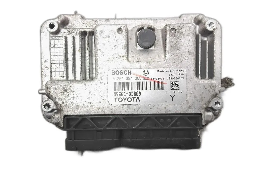 CENTRALINA MOTORE con codice 0261S04205 89661-0DB60 da TOYOTA Yaris Serie 1KRFE benzina 998 (05>08)