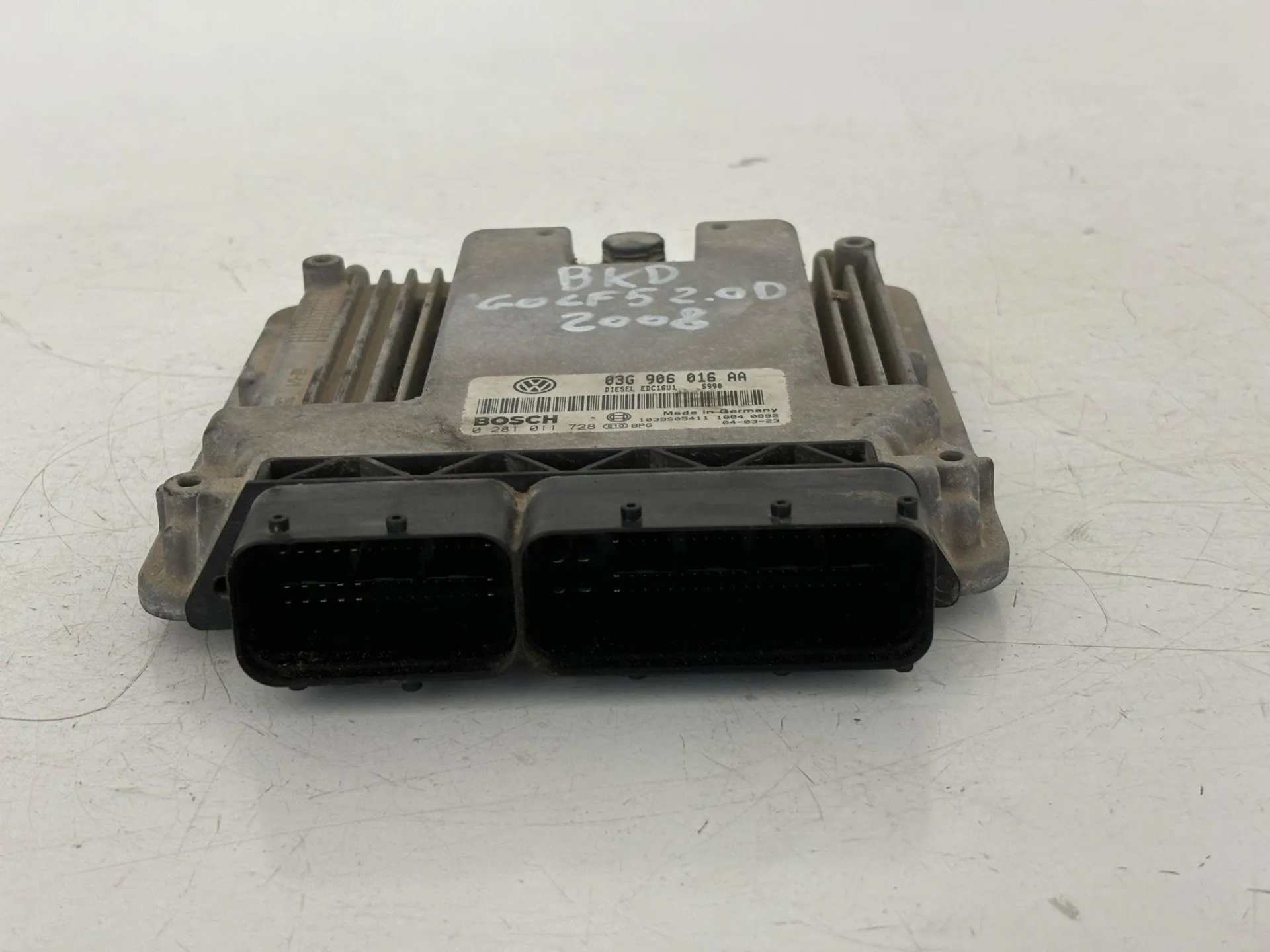 CENTRALINA MOTORE con codice 03G906016AA da VOLKSWAGEN Golf 5 Berlina con codice motore BKD/BKD Diesel 2000 (03>08)