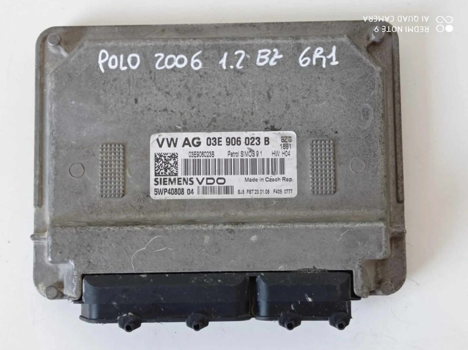 CENTRALINA MOTORE con codice 03E906023B da VOLKSWAGEN Polo 4° Serie Benzina 1200 (01>09)