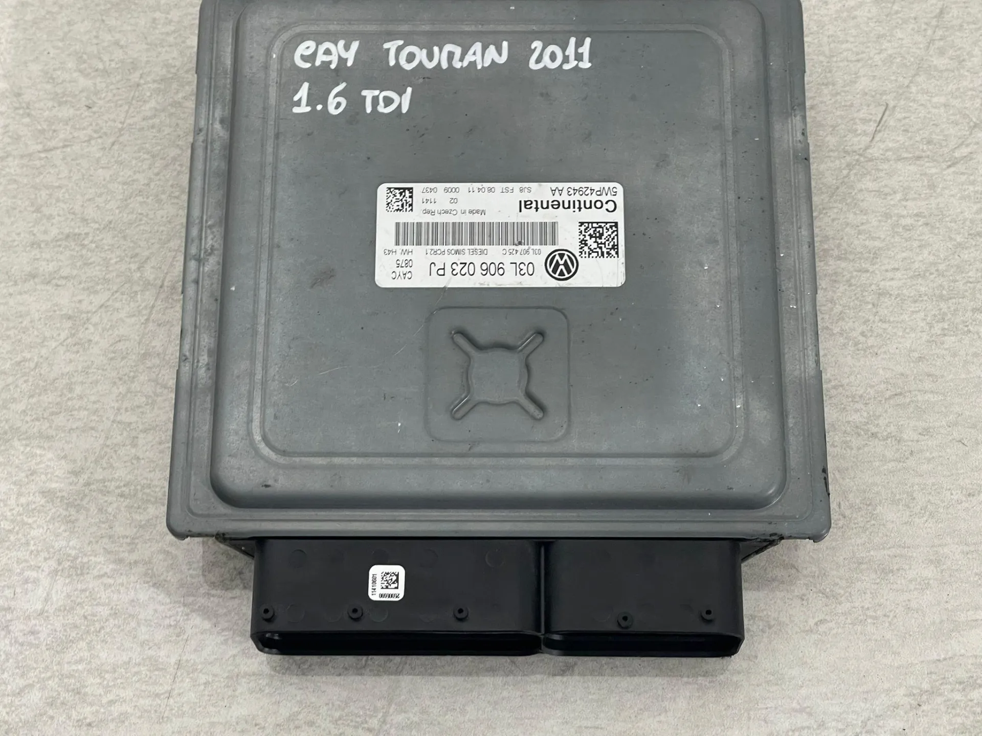 CENTRALINA MOTORE con codice 03L906023J da VOLKSWAGEN Touran 3° Serie con codice motore CAY Diesel 1600 (10>15)