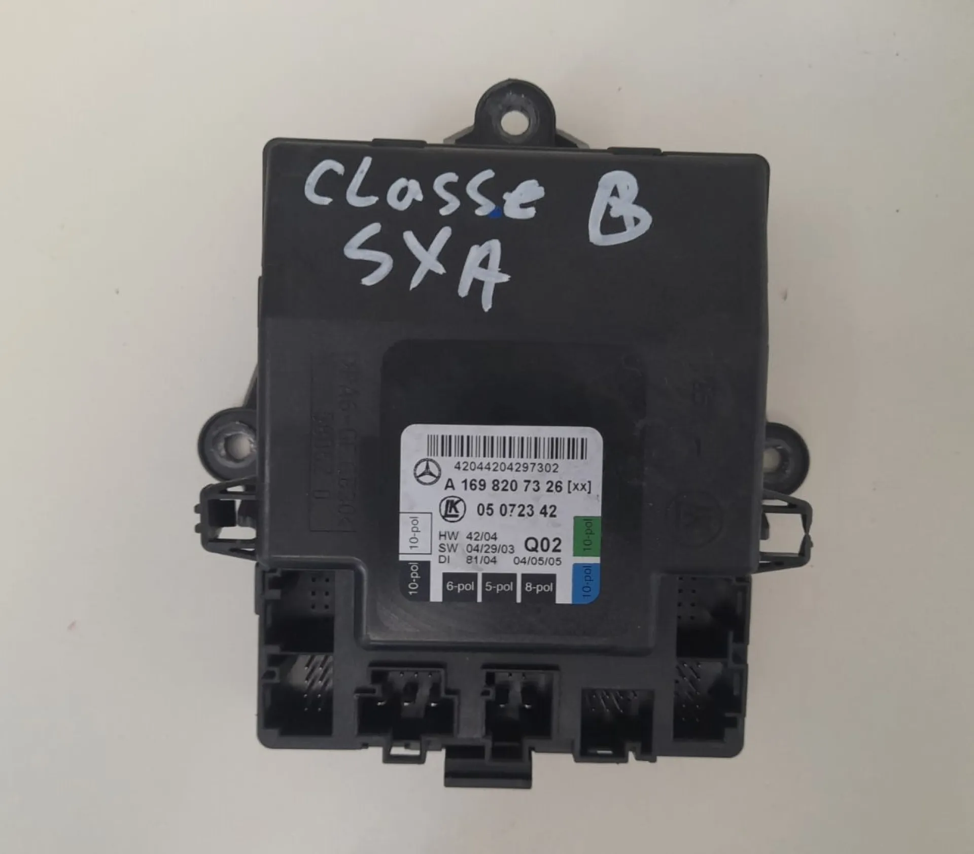 Centralina porta anteriore sinistra Mercedes Classe B 1.7 D del 2007 CODICE RICAMBIO : 1698207326
