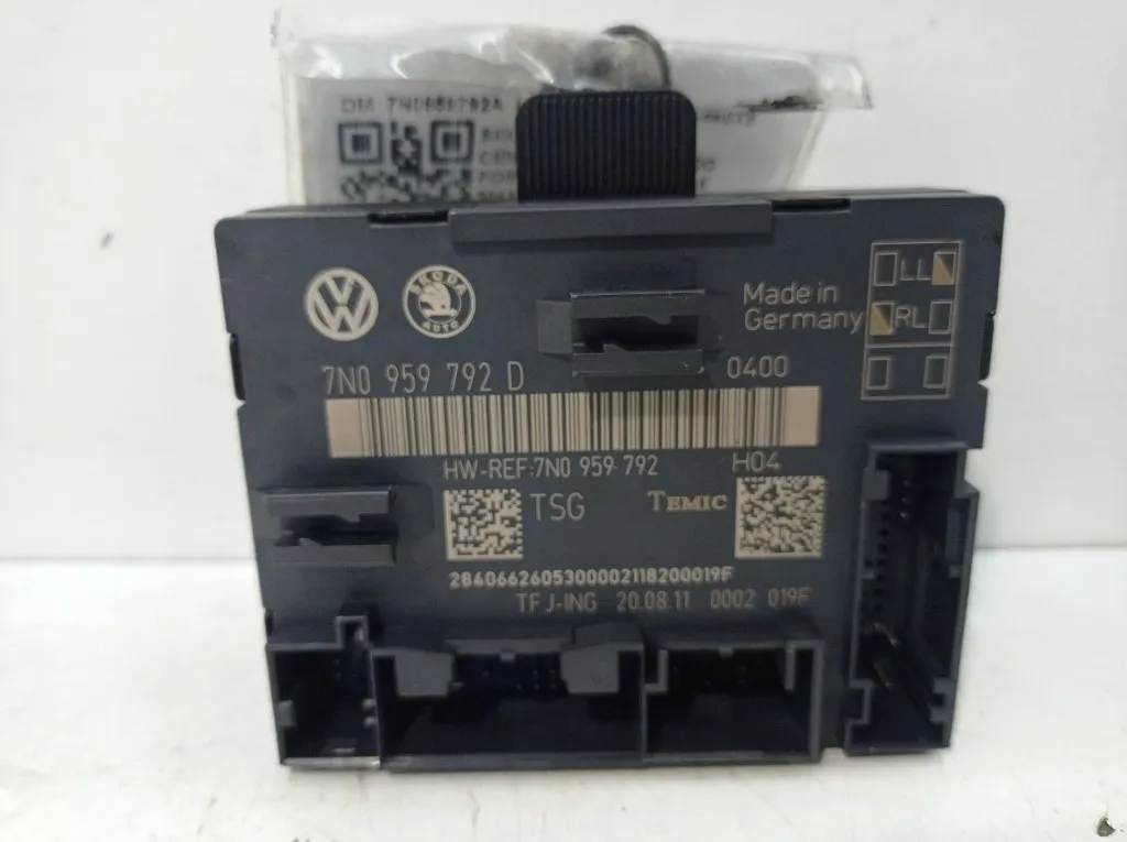CENTRALINA PORTA DX PASSEGGERO SKODA Yeti 1° Serie 7N0959792A CBZB (09>)