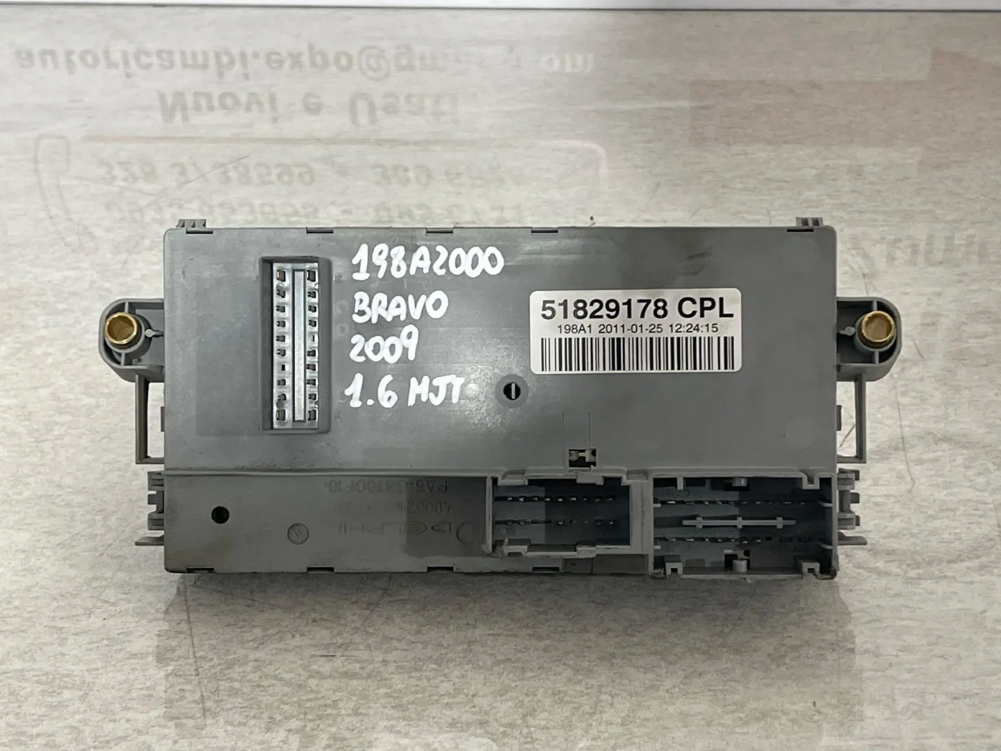 CENTRALINA PORTA FUSIBILI con codice 51829178 da FIAT Bravo 2° Serie con codice motore 198A2000 Diesel 1600