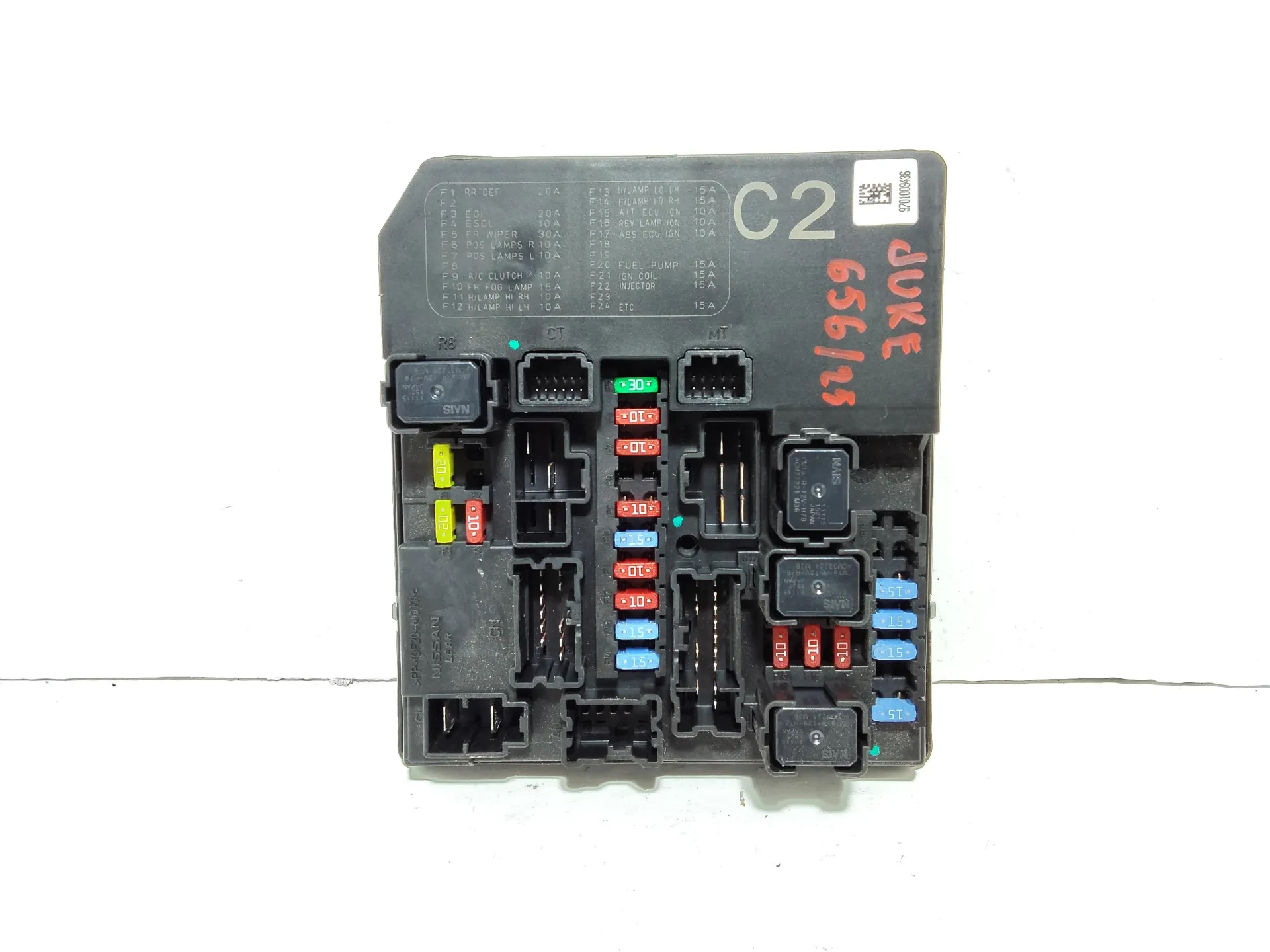 CENTRALINA PORTA FUSIBILI con codice 5S0JL01H7 da NISSAN Juke 1° Serie con codice motore K9K Diesel 1500 (10>13)