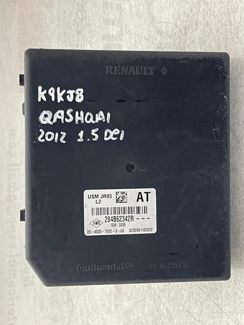 CENTRALINA PORTA FUSIBILI con codice 284B62342R da NISSAN Qashqai 2° Serie con codice motore K9K J8 Diesel 1500