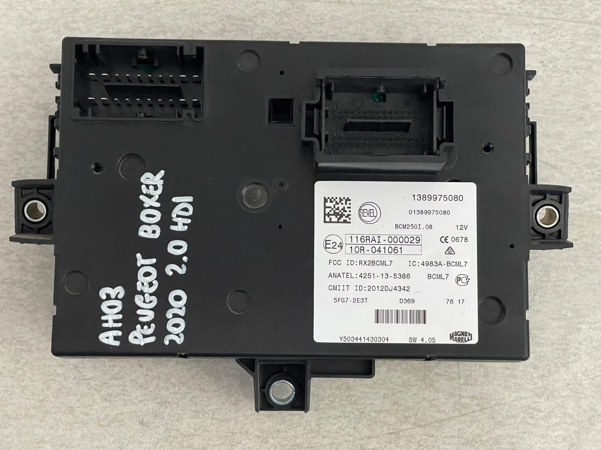 CENTRALINA PORTA FUSIBILI con codice 116RAI-000029 da PEUGEOT Boxer 4° Serie Diesel 2000 (11>)