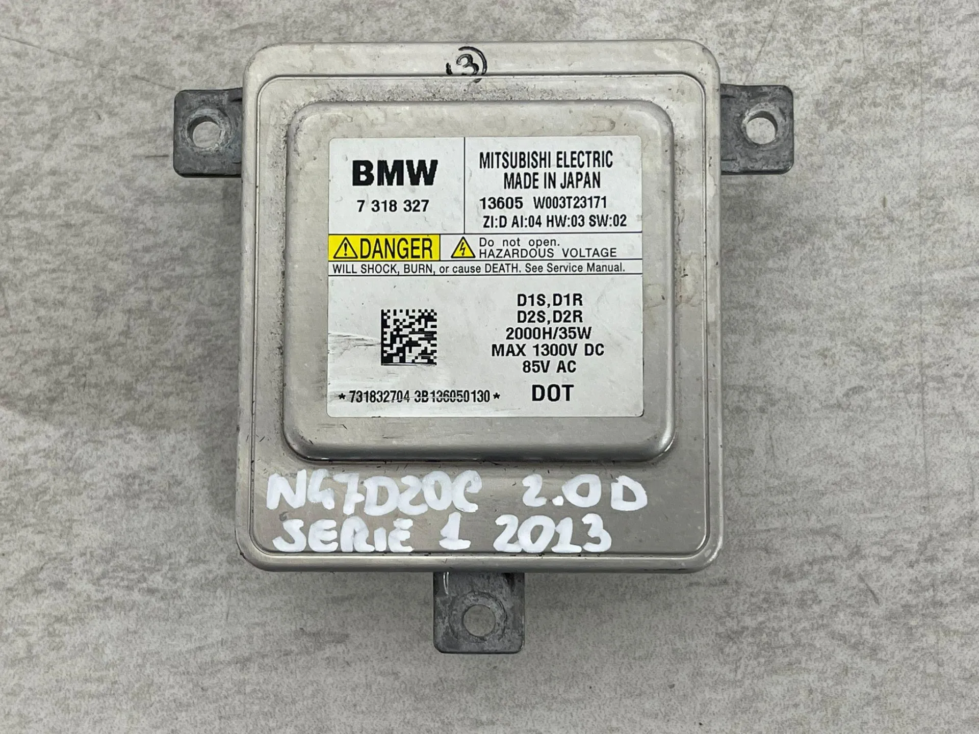 CENTRALINA XENON con codice 731832704 da BMW X1 Serie (E84) (09>15)