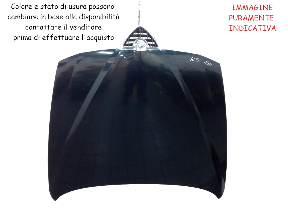 COFANO ANTERIORE con codice 60619330 da ALFA ROMEO 156 Berlina Serie (932_) (97>03)