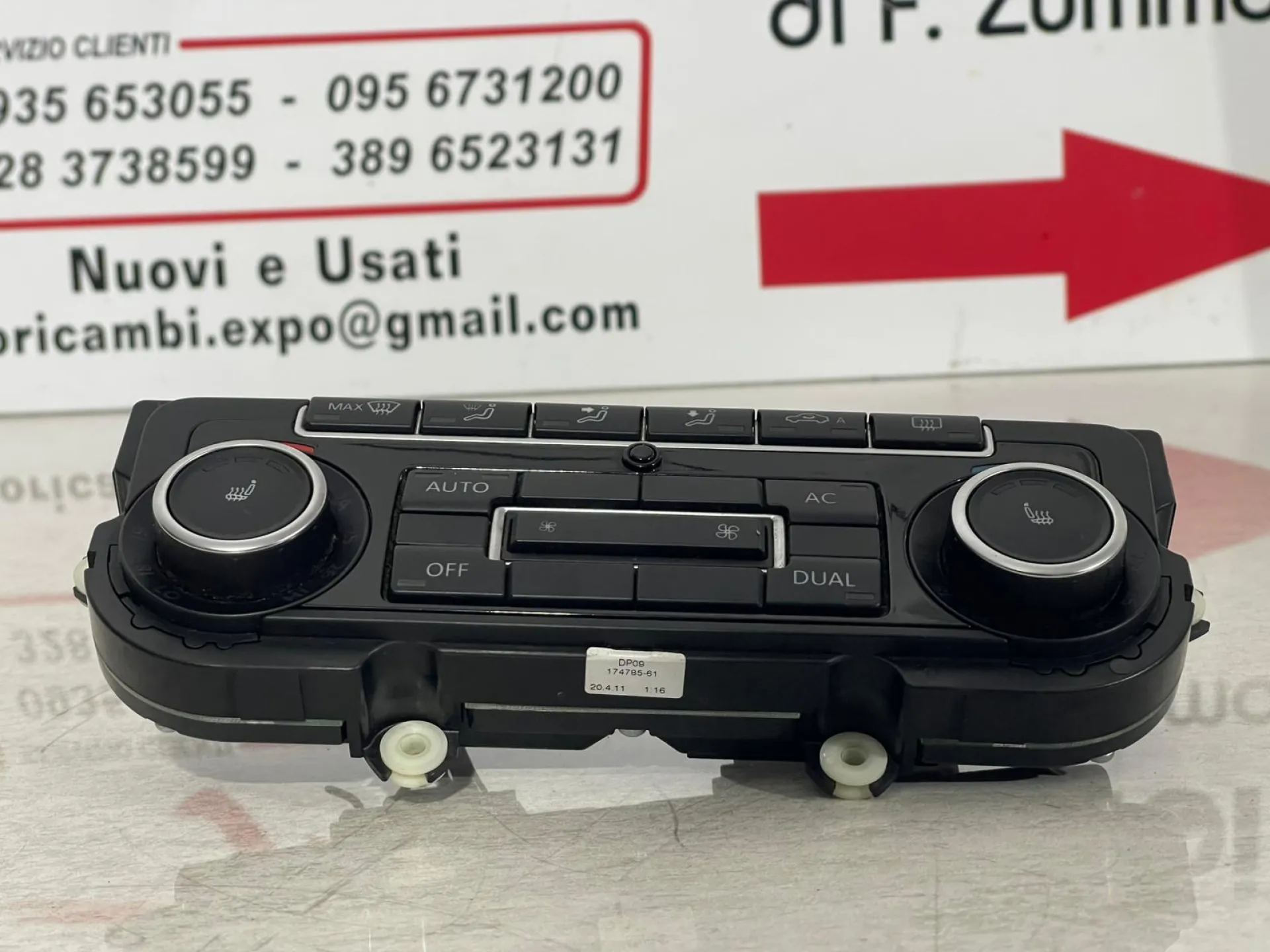 COMANDI CLIMA con codice 5K097044 AE da VOLKSWAGEN Touran 3° Serie (10>15)