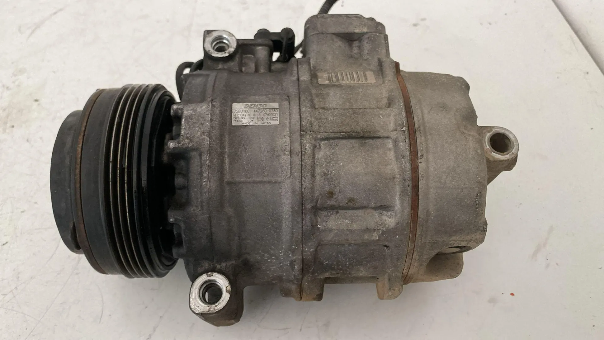 COMPRESSORE A/C con codice 447260-0780 da BMW X3 1° Serie con codice motore 306D3/306D3 Diesel 3000 (04>10)