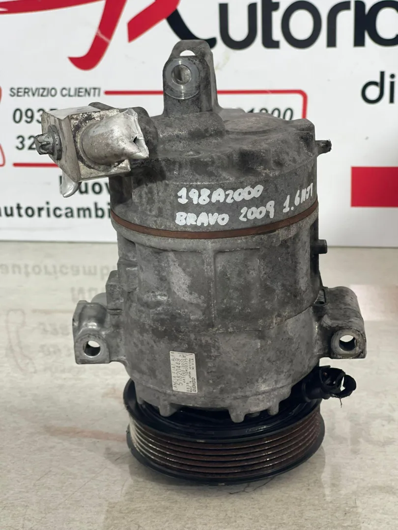 COMPRESSORE A/C con codice 51820449 da 51747318 FIAT Bravo 2° Serie con codice motore 198A2000 Diesel 1600