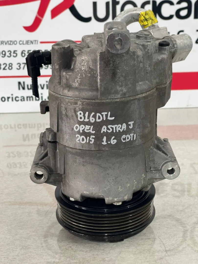 COMPRESSORE A/C con codice 401351739 da 95518880 OPEL Astra J 2° Serie con codice motore B16DTL Diesel 1600