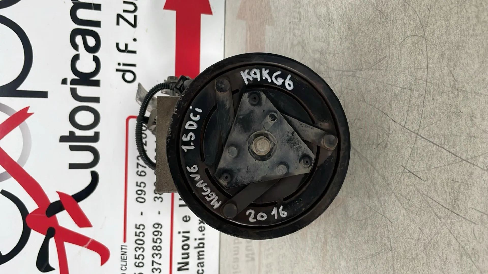 COMPRESSORE A/C con codice 926009154R da RENAULT Megane III con codice motore K9K G6 Diesel 1500 (08>16)