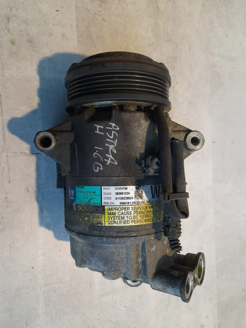Compressore clima Opel Astra H 1.6 B del 2006 CODICE RICAMBIO : 01126220524