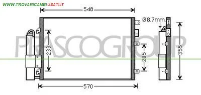 CONDENSATORE DACIA - SANDERO - 2008 > 2012 CODICE/I: OE 6001550660 DA320C002