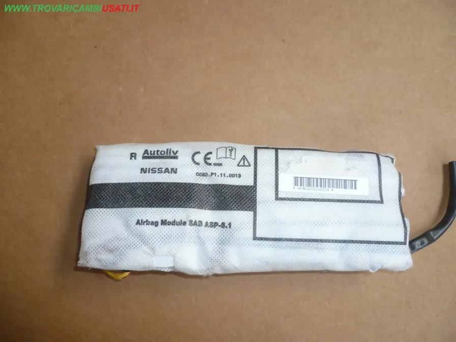 DISPOSITIVO AIRBAG A TENDINA D. SPINA NERA NISSAN QASHQAI (J11E)