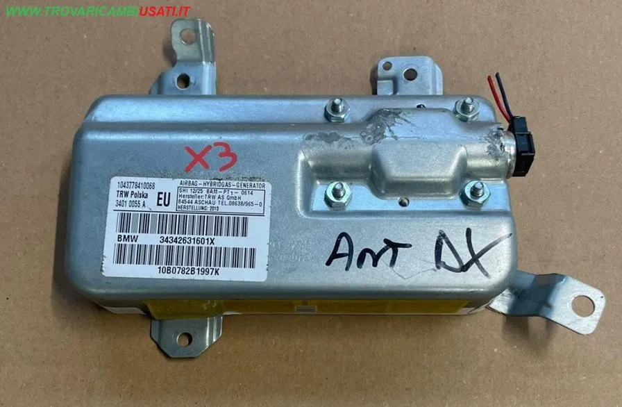 DISPOSITIVO AIRBAG LAT. ANT.D. 34342631601X