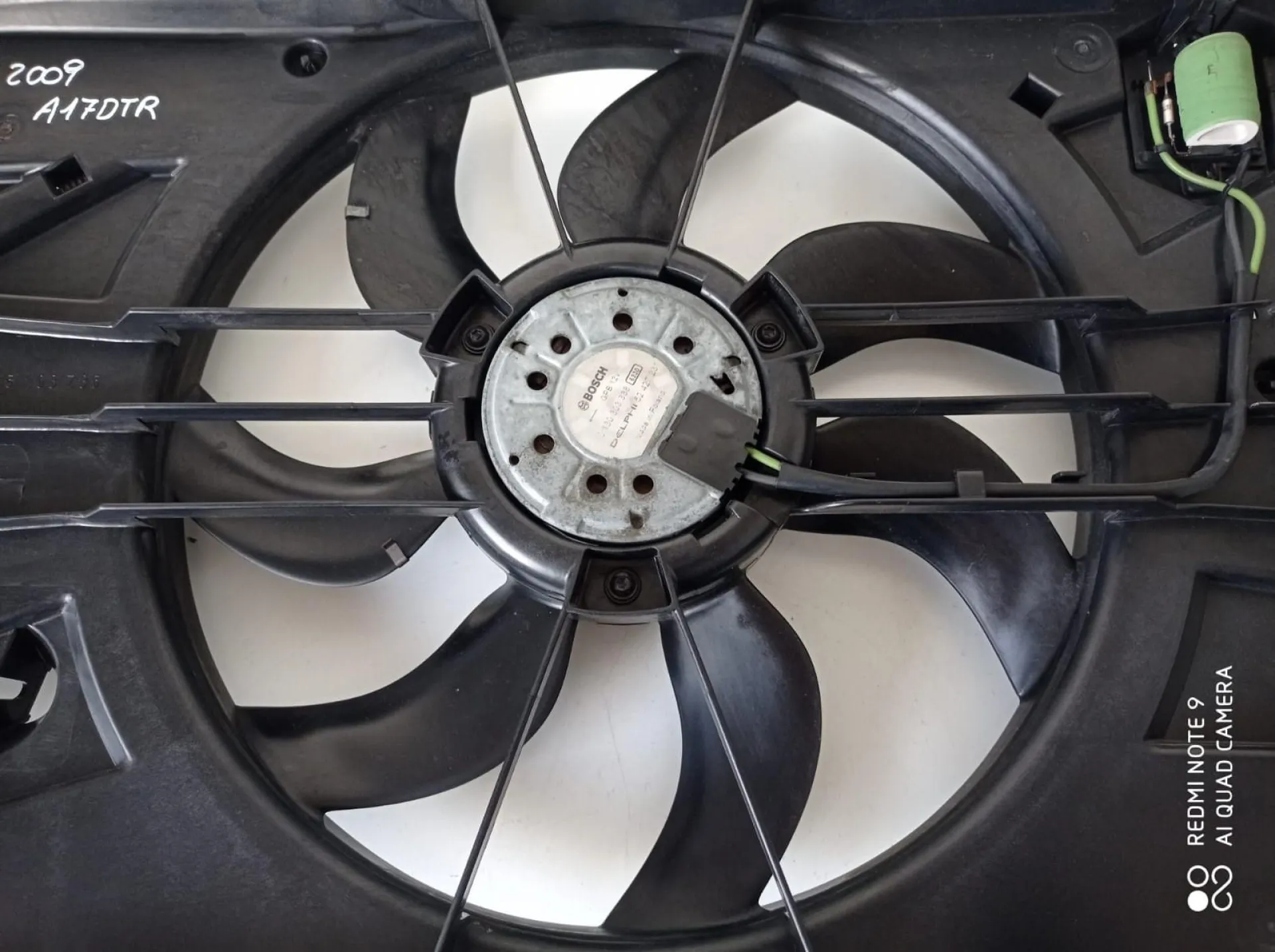 ELETTROVENTOLA con codice 0130303338 da OPEL Astra J Diesel 1700 (09>)