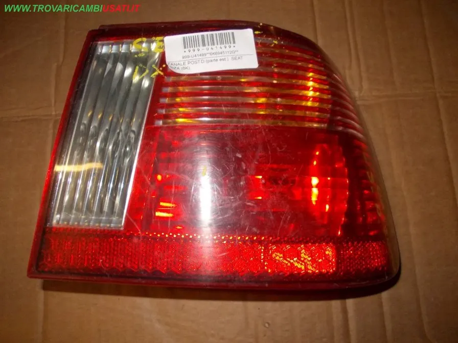 FANALE POST.D.(parte est.) SEAT IBIZA (6K) SEAT - CORDOBA - 1999 > 2002 CODICE/I: OE 6K6945112G 999-U41499