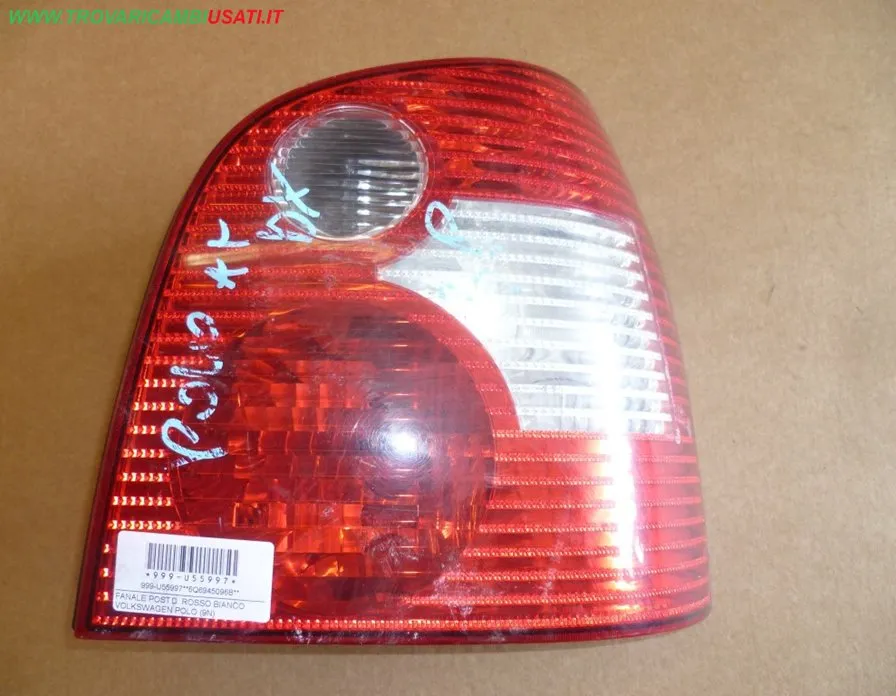 FANALE POST.D. ROSSO BIANCO VOLKSWAGEN POLO (9N)
