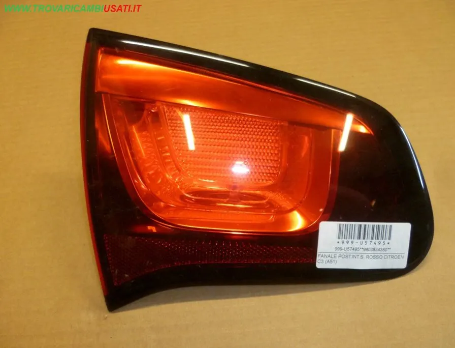 FANALE POST.INT.S. ROSSO CITROEN C3 (A51)