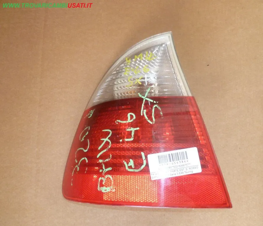 FANALE POST. PARTE EST. S. ROSSO BIANCO BMW Serie 3 E46 Touring