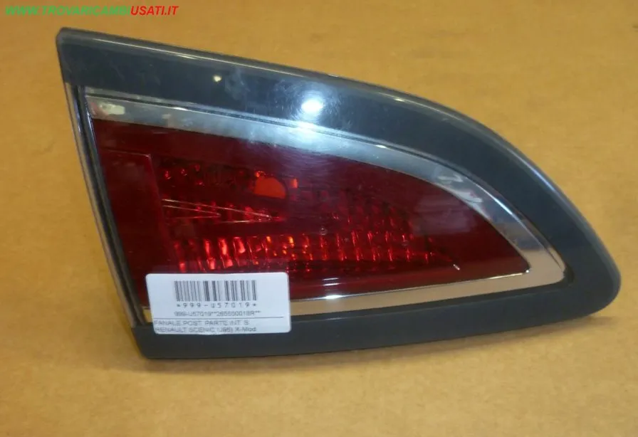 FANALE POST. PARTE INT. S. RENAULT SCENIC BORDO GRIGIO (J95)