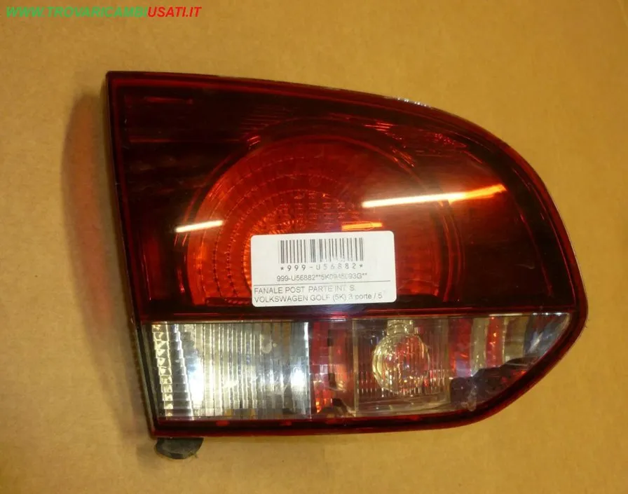 FANALE POST. PARTE INT. S. VOLKSWAGEN GOLF (SCURO)(5K) 3 porte / 5 porte