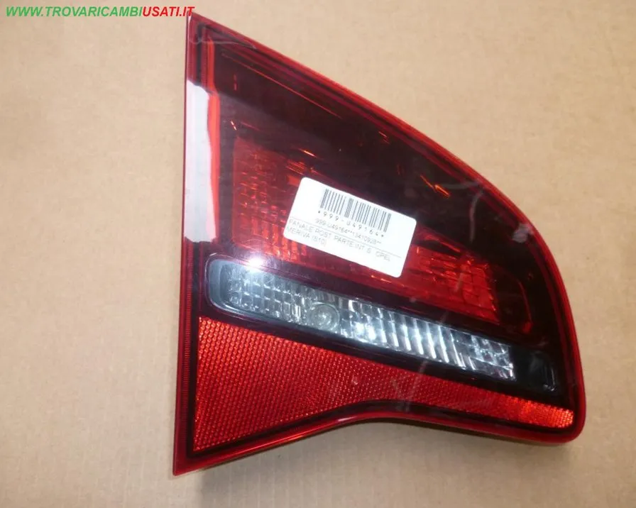 FANALE POST. PARTE INT. SX FUME VERSIONE 2014 > 13434863 OPEL MERIVA (S10)