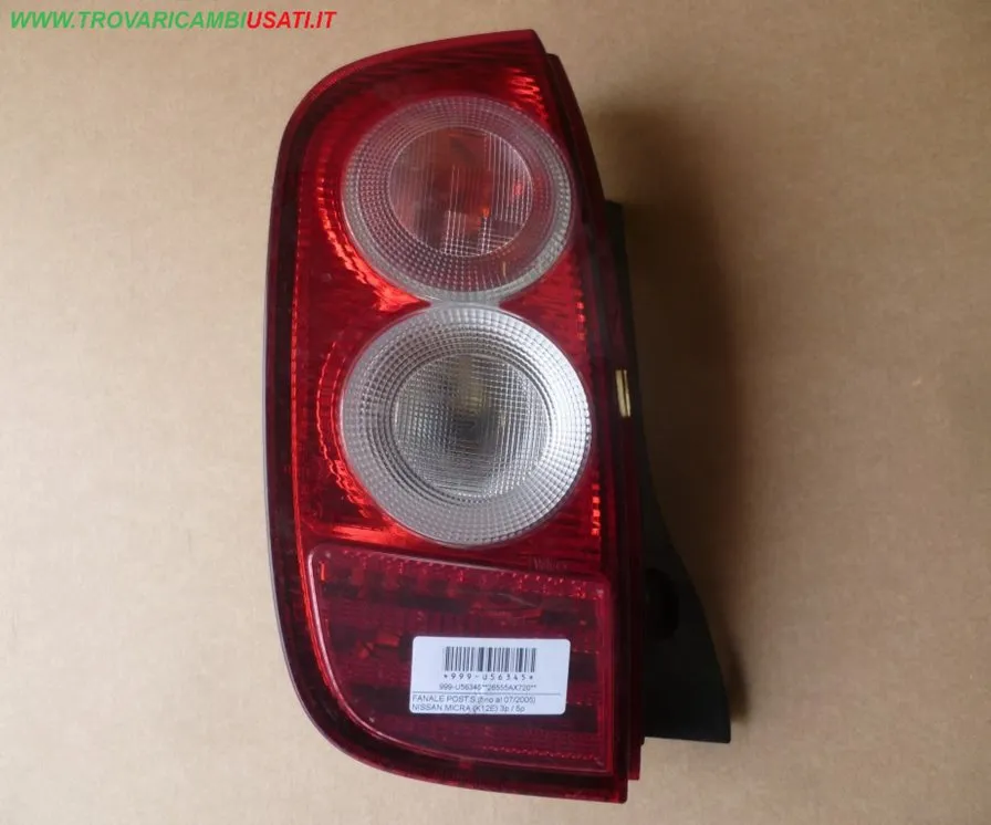 FANALE POST.S.(fino al 07/2005) NISSAN MICRA (K12E) 3p / 5p