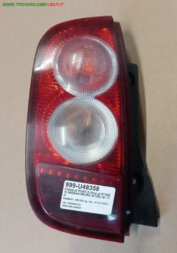 FANALE POST.S.(fino al 07/2005) NISSAN MICRA (K12E) 3p / 5p