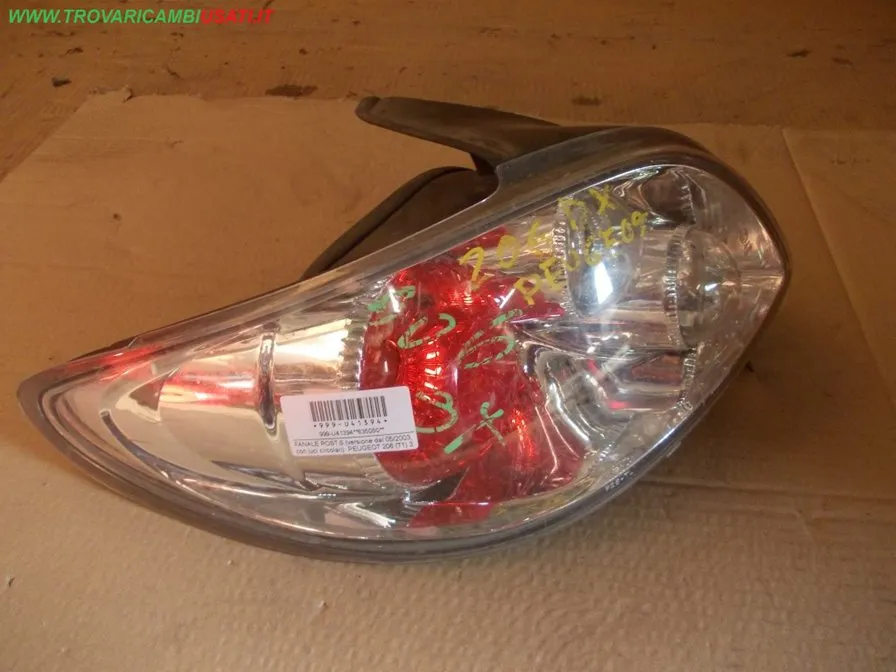 FANALE POST.S.(versione dal 05/2003, con luci circolari) PEUGEOT 206 (T1) 3 porte / 5 porte / CC